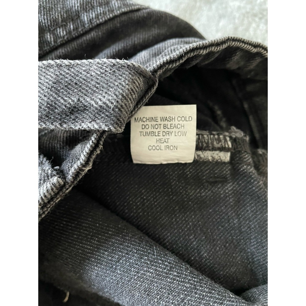 Pacsun Black Denim Overall Mini Dress Button Front Adjustable Straps Size Small - Picture 8 of 8